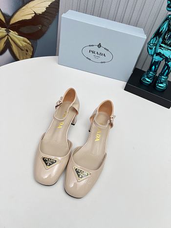 Kitllife Prada Velvet pumps beige 35mm heel