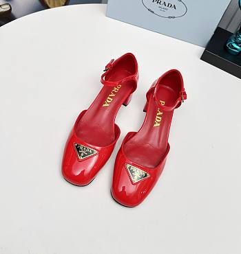 Kitllife Prada Velvet pumps Red 35mm heel 