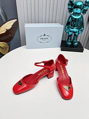 Kitllife Prada Velvet pumps Red 35mm heel  - 2