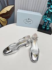 Kitllife Prada Velvet pumps Red 35mm silver - 5