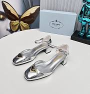 Kitllife Prada Velvet pumps Red 35mm silver - 1