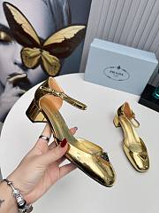 Kitllife Prada Velvet pumps Red 35mm gold - 4