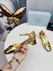Kitllife Prada Velvet pumps Red 35mm gold - 3
