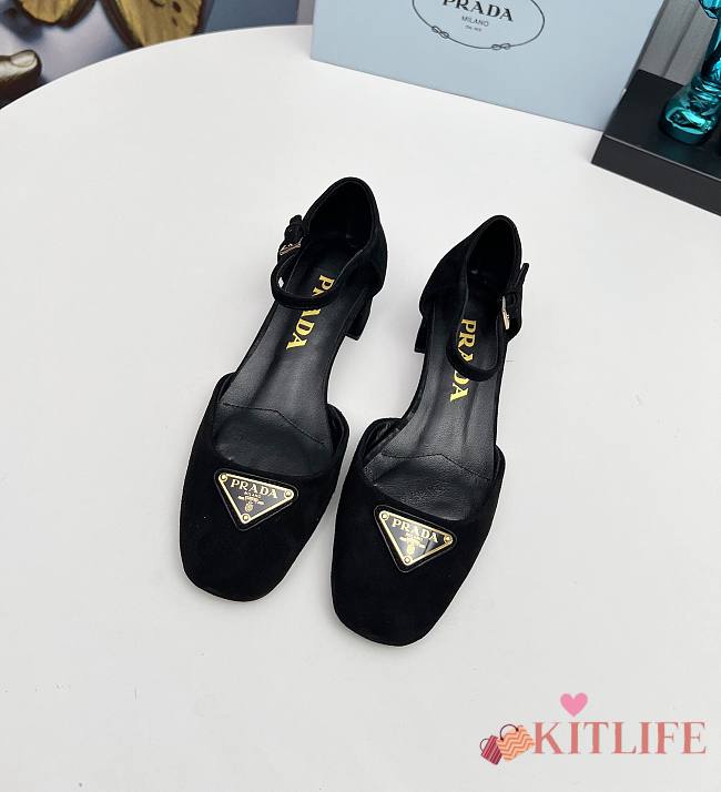Kitllife Prada Velvet pumps black 35mm velvet-covered heel - 1
