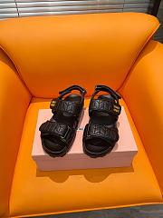kitlife MiuMiu Sandals Black 01 - 1