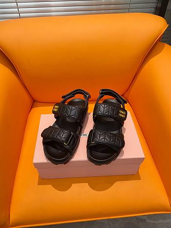 kitlife MiuMiu Sandals Black 01