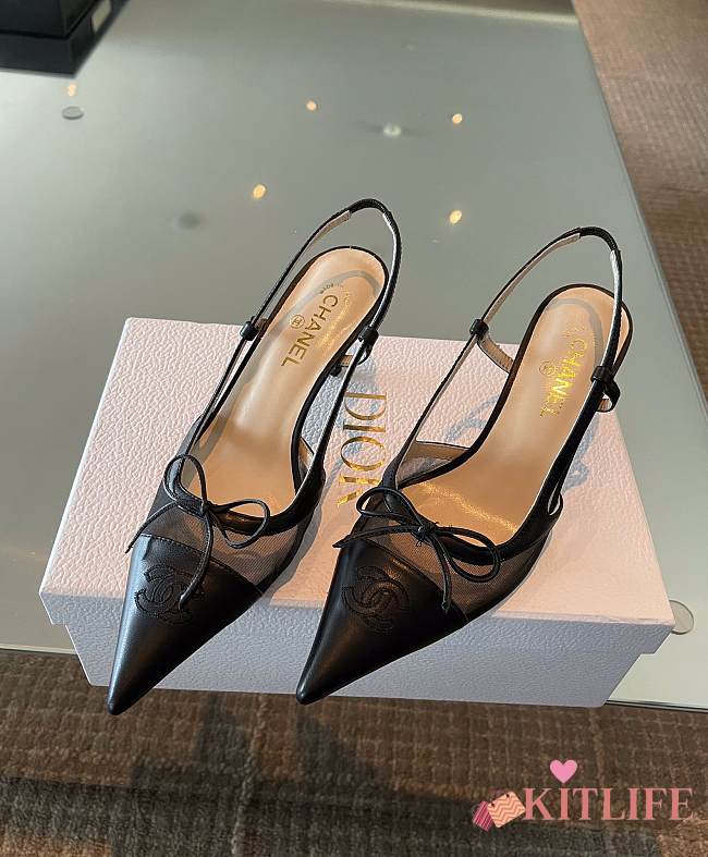 Kitlife Chanel vintage Black heels 6.5cm - 1