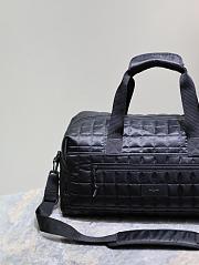 kitlife Saint Laurent Men's Black Nuxx Quilted Duffle Bag - 50x24x25cm - 4