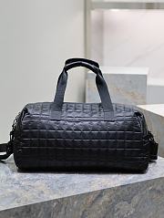 kitlife Saint Laurent Men's Black Nuxx Quilted Duffle Bag - 50x24x25cm - 6