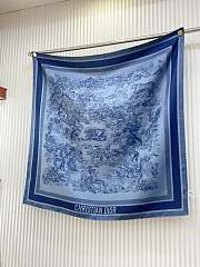 kitlife Dior Scarf Blue 90x90 cm - 5