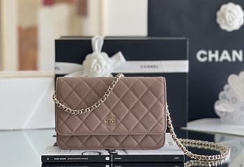 kitlife Chanel WOC brown Bag - 12x19x4 cm