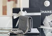 kitlife Chanel WOC Gray Bag - 12x19x4 cm - 6