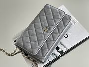 kitlife Chanel WOC Gray Bag - 12x19x4 cm - 4