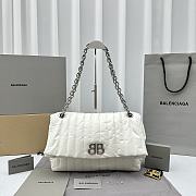 kitlife Balenciaga Monaco chain-strap quilted shoulder bag - 24.8x11.9x22cm - 1