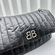 kitlife Balenciaga Monaco chain-strap quilted shoulder bag Black - 24.8x11.9x22cm - 2