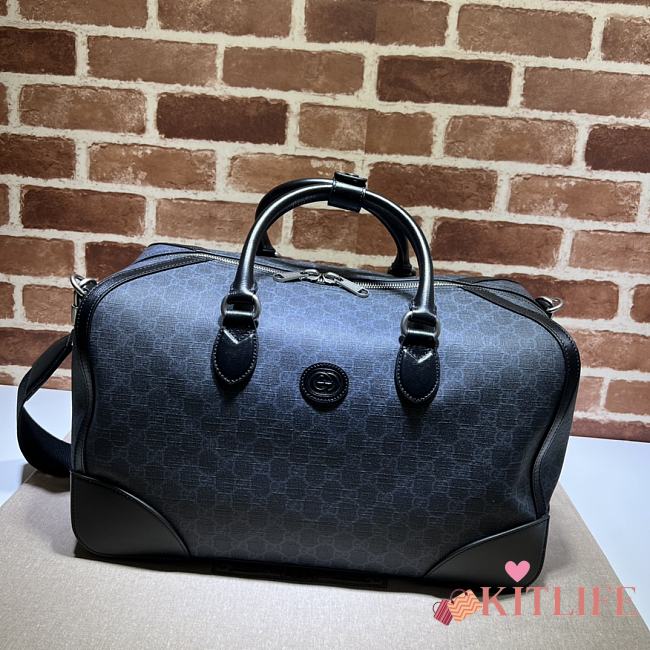 kitlife Gucci Duffle bag Black - 42x26x24cm - 1