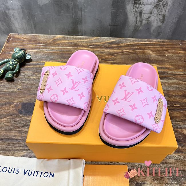 kitlife Louis Vuitton Pool Pillow Pink Flat - 1