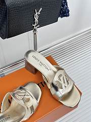 Kitlife Louis Vuitton slides silver - 4