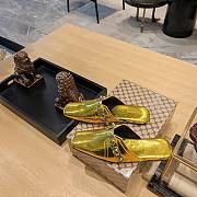 kitlife balenciaga metallic gold loafer  - 1