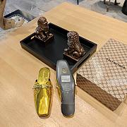 kitlife balenciaga metallic gold loafer  - 2