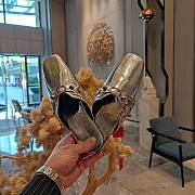 kitlife balenciaga metallic Silver loafer - 5