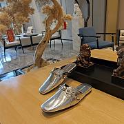 kitlife balenciaga metallic Silver loafer - 4