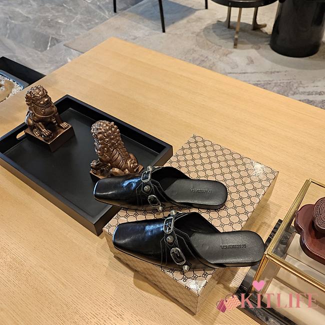 kitlife balenciaga metallic Black loafer - 1