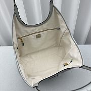 Kitlife MIU MIU Ivy Leather Tote Bag In Neutrals Blue 38×16×30cm - 5