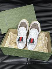 kitlife gucci women trainer brown&white - 3