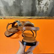 kitlife hermes Ines sandal brown - 5