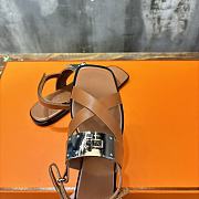 kitlife hermes Ines sandal brown - 4