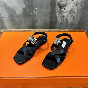 kitlife hermes Ines sandal black