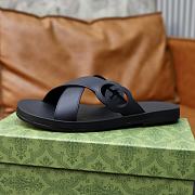 kitlife gucci men sandals black - 2