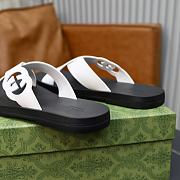 kitlife gucci men sandals black&white - 6