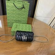 Kitlife Gucci Marmont super mini black bag - 16.5x10.2x5.1cm - 1