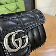 Kitlife Gucci Marmont super mini black bag - 16.5x10.2x5.1cm - 5