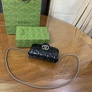 Kitlife Gucci Marmont super mini black bag - 16.5x10.2x5.1cm - 6