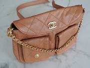 kitlife Chanel hobo brown bag - 21.5x30x5cm - 5