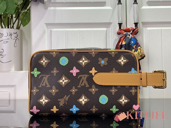 Kitlife Louis Vuitton Locker Dopp Kit Monogram Craggy brown bag - 23x13x12 cm - 1