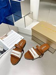 kitlife BURBERRY Canvas-Leather Logo Print Sandals Brown - 2