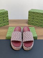 kitlife GUCCI Platform Slide Sandals red - 1