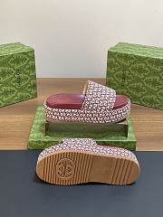 kitlife GUCCI Platform Slide Sandals red - 6