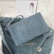 kitlife Chanel22 denim bag - 39x42x8cm - 4