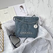 kitlife Chanel22 denim bag - 19x20x6cm - 1