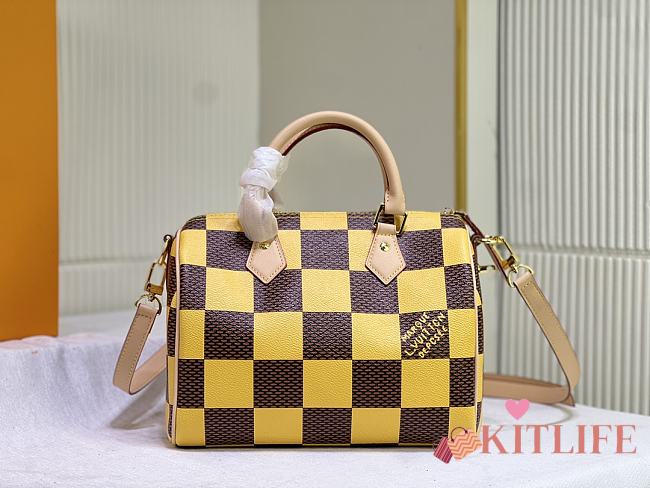 Kitlife Lousi Vuitton Speedy yellow Bandoulière 20 bag - 20 x 15 x 12.5 cm - 1