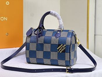 Kitlife Lousi Vuitton Speedy Blue Bandoulière 20 bag - 20 x 15 x 12.5 cm