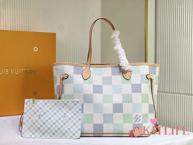 kitlife Louis Vuitton Neverfull Blue bag - 32x29x17cm - 1
