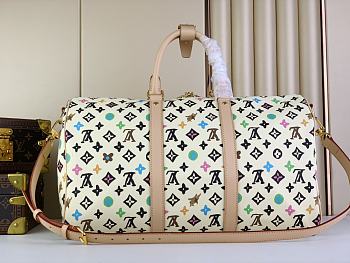 kitlife Louis Vuitton Keepall Duffel Bag Beige - 50 x 29 x 23 cm