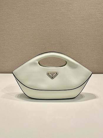 kitlife Prada Medium leather handbag White - 31.5x12.5x4.5 cm