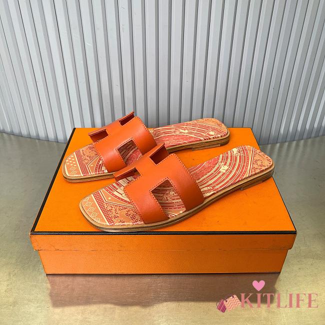 kitlife Hermes Sandals orange  - 1